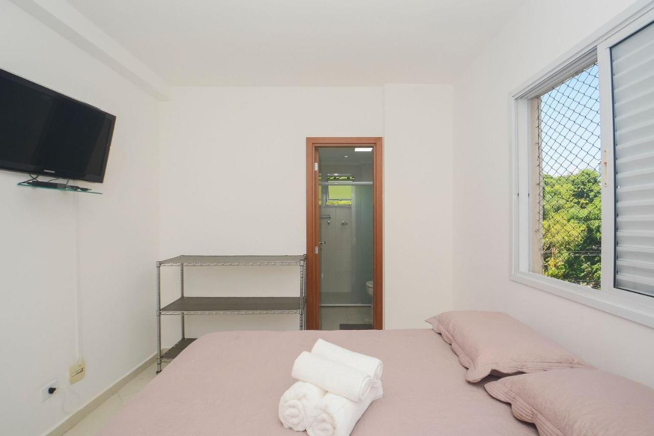 Apartamento Mirante Astúrias - varanda gourmet de frente para a praia da Astúrias no Guarujá Exterior foto
